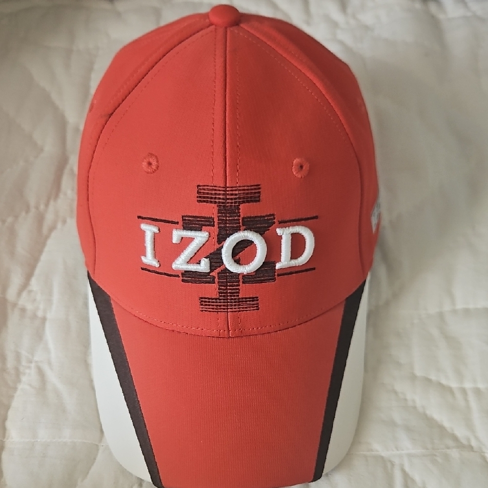 Izod Red and Black Logo Cap